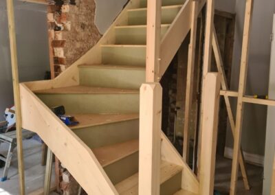Garage Conversion Prestwich Manchester Staircase Installed